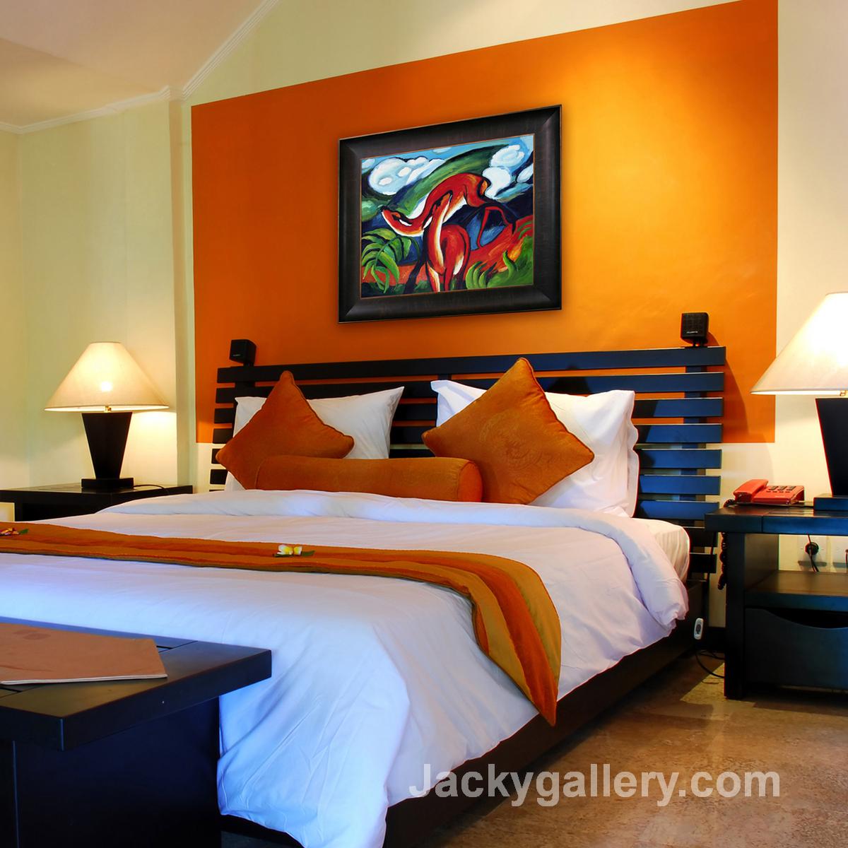 The Red Deer art by Franz Marc paintings reproduction